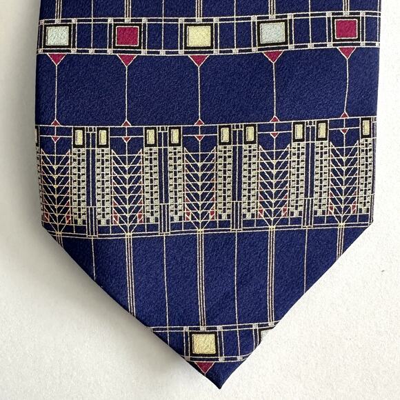 Frank Lloyd Wright Collection Tie Mens Silk Tree of Life Martin House Art Nouvea - Picture 1 of 8